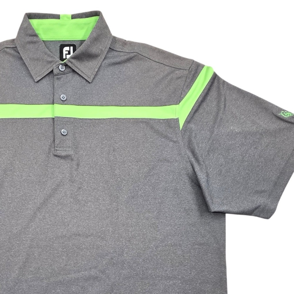 FootJoy ProDry‎ Performance Polo Shirt Greenville Country Golf Club Gray Mens XL